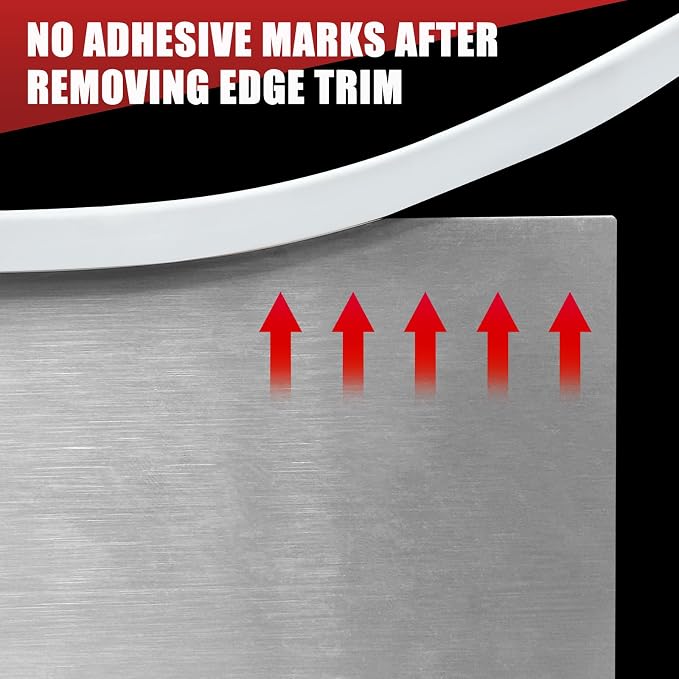 Rubber Edge Trim, Flexible Baby Proof Edge Trim for Sharp Edge, 3/16"(5mm) U Channel Edge Protector, Self Adhesive Edge Guards for Plywood, Glass, Flexi-Glass, 10Ft, White, Silicone Material