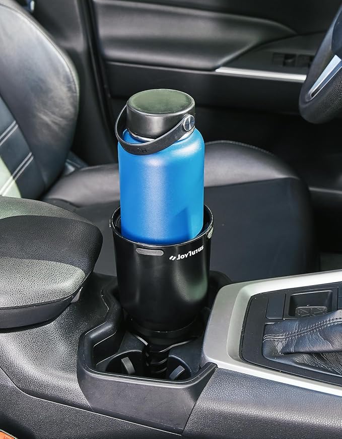 JOYTUTUS Car Cup Holder Expander Compatible with Toyota RAV4 2025 2024 2023 2022 2021 2020 2019,Compatible with Yeti Ramblers 12-36oz, Hydro Flasks 18-40oz,Large Bottles in 3.4"-3.8" (18-40oz)