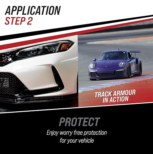 [TRACKARMOUR] 3" x 100' - Temporary Paint Protection Film for Car, Truck or Motorcycle. Clear Adhesive Film to Protect Paint, Clear Bra or Wrap for Track Days, Road Trips and Off-Roading