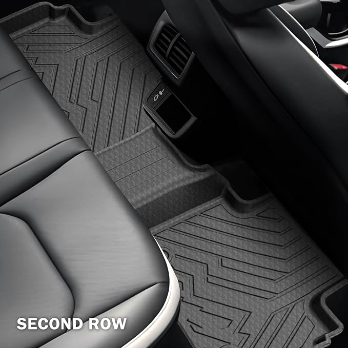 KUST Floor Mats for 2019-2026 BMW X7 Accessories (7 Seater Only) | Front Rear 3 Rows Car Mats with Cargo Trunk Liner, TPE Rubber, Raised Edge