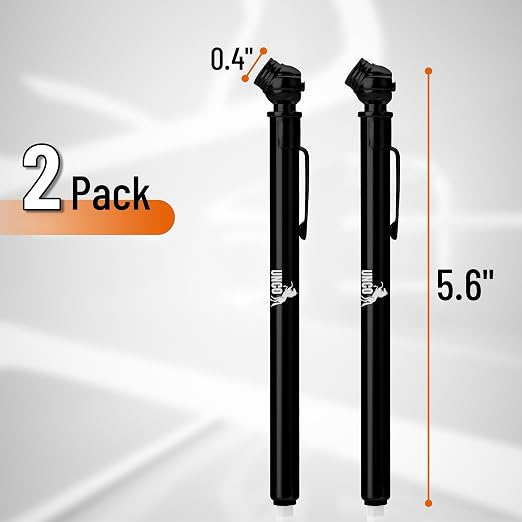 UNCO- Pencil Tire Pressure Gauge, 2 Pack, 10-75 PSI, Black - Air Gauge for Car Tires