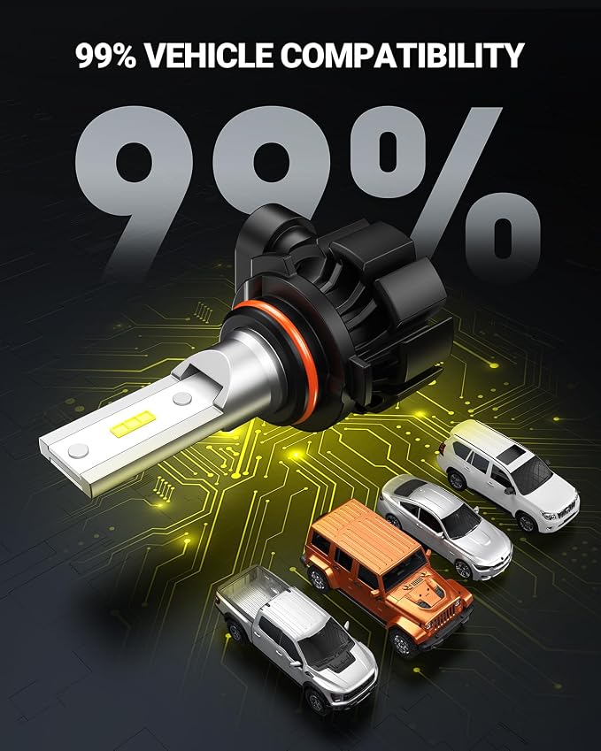 SEALIGHT 9006 LED Fog Light Bulbs Yellow, 18,000LM 3000K Yellow 9006 HB4 LED Fog Lights, High Heat Dissipation 9006 Led Bulb Yellow Replacement for Car, Trucks, RV Interior Lighting (Pack of 2)
