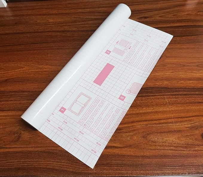 CiCiwind 17.7" x 26.25' Clear Glossy Self Adhesive Film Covering Removable Protective Film Contact Paper Shelf Drawer Liner Transfer Tape Roll