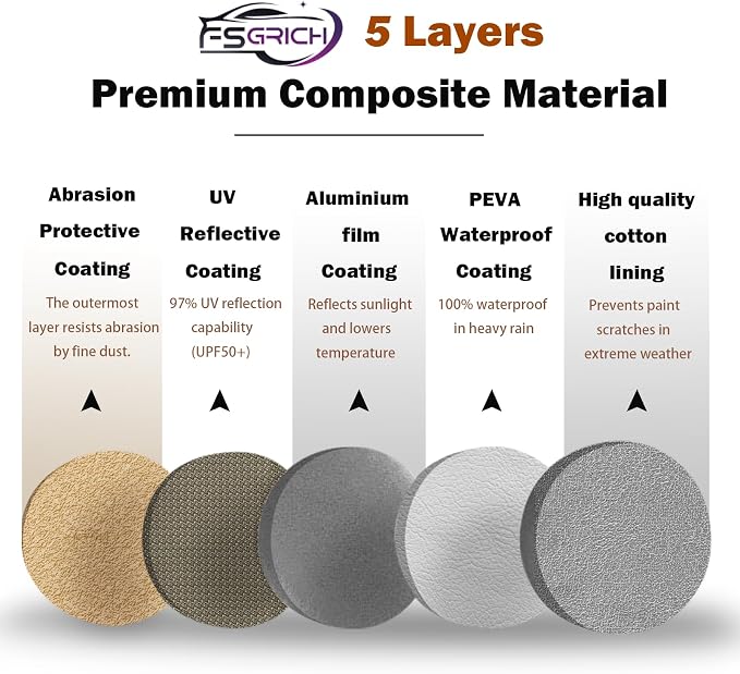 Car Cover Waterproof All Weather Compatible with Chevy Corvette C4 C5 C6 C7 C8, Outdoor Anti-UV Sun Rain Protection Full Exterior Cover