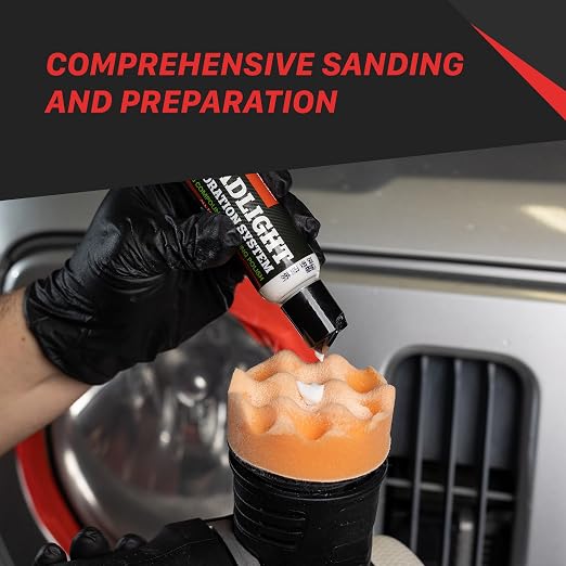 MaxShine Headlight Restorer – One Step Polish to Clean & Renew Yellowed Headlights, Windscreens & Exterior Plastics – Restore & Protect for Cars, Trucks, SUVs, RVs, Motorcycles & More