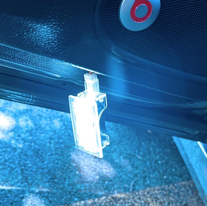 iJDMTOY Aqua Ice Blue 18-SMD Full LED Under Side Door Courtesy Lights, Footwell Lights, Compatible with Dodge Charger Challenger Dart Stratus Magnum Avenger, Chrysler 200 300 Sebring
