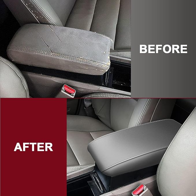 AOMSAZTO Armrest for 2006-2011 Honda Civic Light Gray