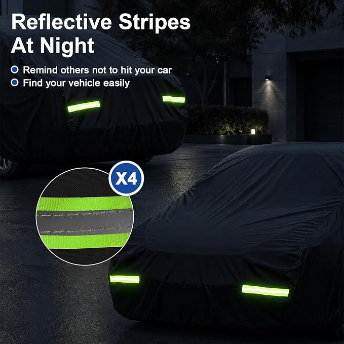 Favoto Car Cover Waterproof Outdoor Hatchback Car Cover | All Season for Automobiles Rain Snow Dust Protection Universal Fit Hatchback (164-177 in) for HHR, Countryman, Mazda 3 etc.