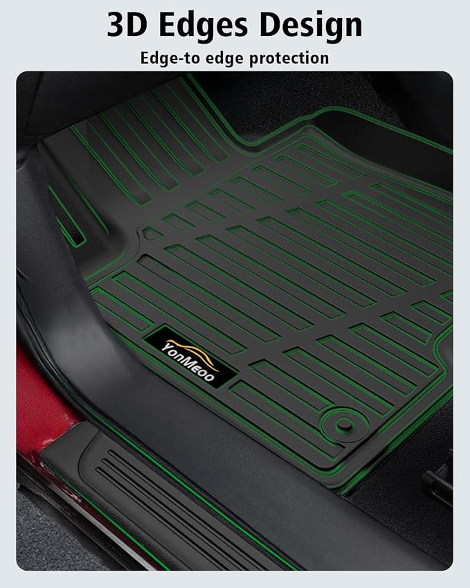 Floor Mats & Cargo Mat with Backrest Mat Custom for Hyundai Tucson 2022-2025 2026 Fuel (Not for Hybrid), Door Sill Guards, All Weather TPE Full Set Floor Liners Trunk Mat for Tucson Accessories