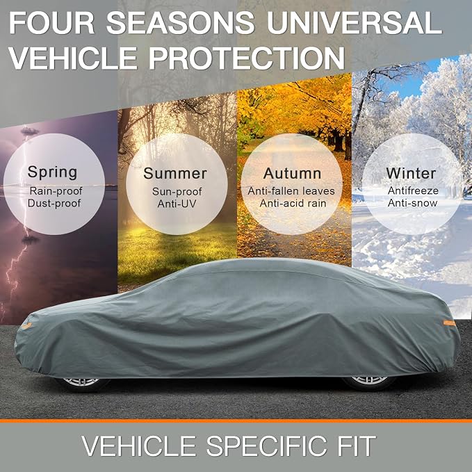 Kayme Heavy Duty Car Cover Custom Fit BMW Z3 Coupe Cabriolet, Waterproof All Weather for Automobiles, Full Exterior Covers Sun Rain UV Protection.