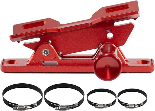Aluminum Quick Release Fire Extinguisher Mount for 1-10LB Extinguisher | Fit Most Vehicle, Adjustable Roll Bar Holder Compatible with Jeep Wrangler TJ/JK/JL/JKU, Polaris RZR, Ranger, Can-Am X3, Red