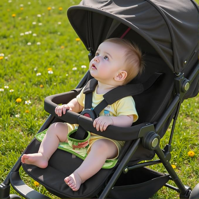 Car Seat Protector for Potty Training, 2 Pack Waterproof CarSeat Liner Toilet Training for Baby Infant Toddler, Dry Seat Piddle Pads Cover for Strollers (Green)