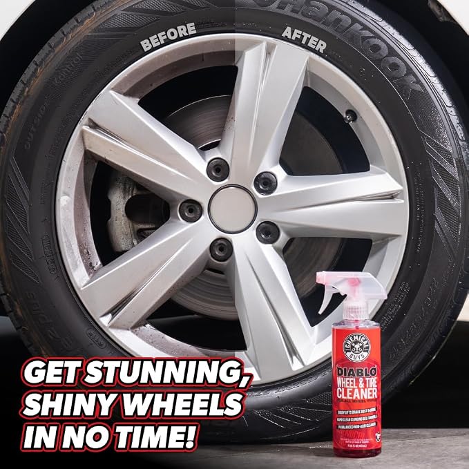 Chemical Guys, Sprayable Diablo Wheel Cleaner for All Rim Finishes, 32 oz | pH-balanced spray lifts brake dust and road grime from wheels, rims and tires, safe on all wheel finishes