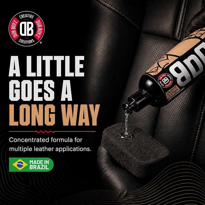 DUB BOYZ Leather Conditioner for Cars & Furniture - 16oz UV Protectant, Non-Greasy, Restores Softness | Safe for Seats, Sofas, Handbags, Boots, Jackets Smooth Leather
