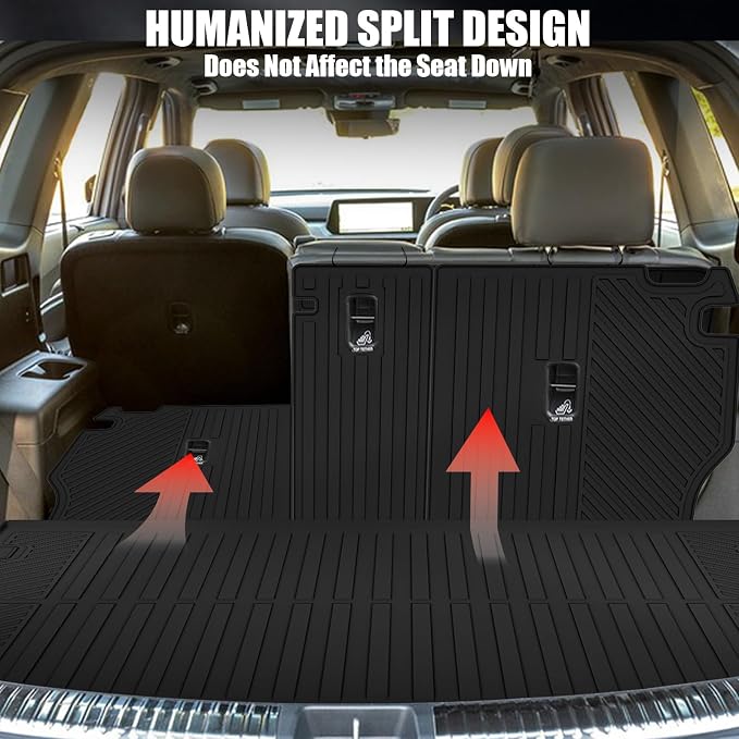 Floor Mats for Mazda CX-5 2017-2025 All Weather Backrest Mat Trunk Mat Protection and Door Sill Guards TPE Rubber Full Set Automotive Floor Liners Waterproof Non-Slip Mazda CX5 Accessories