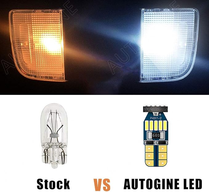 AUTOGINE 8 Piece White LED Interior Light Kit for Toyota RAV4 2006 2007 2008 2009 2010 2011 2012 Super Bright 6000K Interior LED Lights Bulb Package + Install Tool