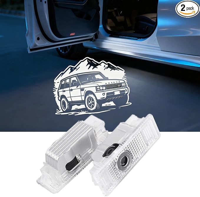 Car Door Lights Logo Projector Puddle Lights,HD LED Courtesy Welcome Lights - Compatible with Range Rover 2010-2022/Discovery 2015-2022/ Evoque 2013-2015/Freelander 2 2010-2012