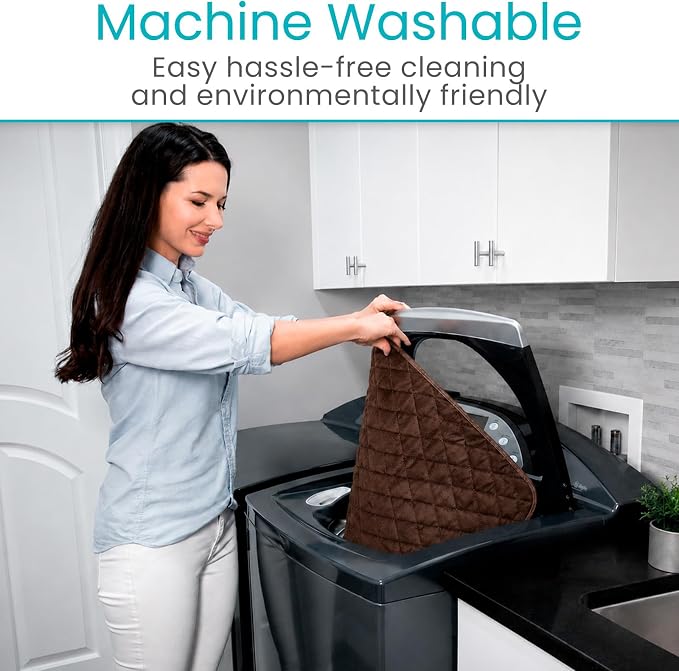 Sures Waterproof Chair Pads for Incontinence (22" x 21") - Washable Seat Protector - Chair Cover - Absorbent Pad for Bed, Seat, Car, Wheelchair & Recliner (Brown, 4 Pack)