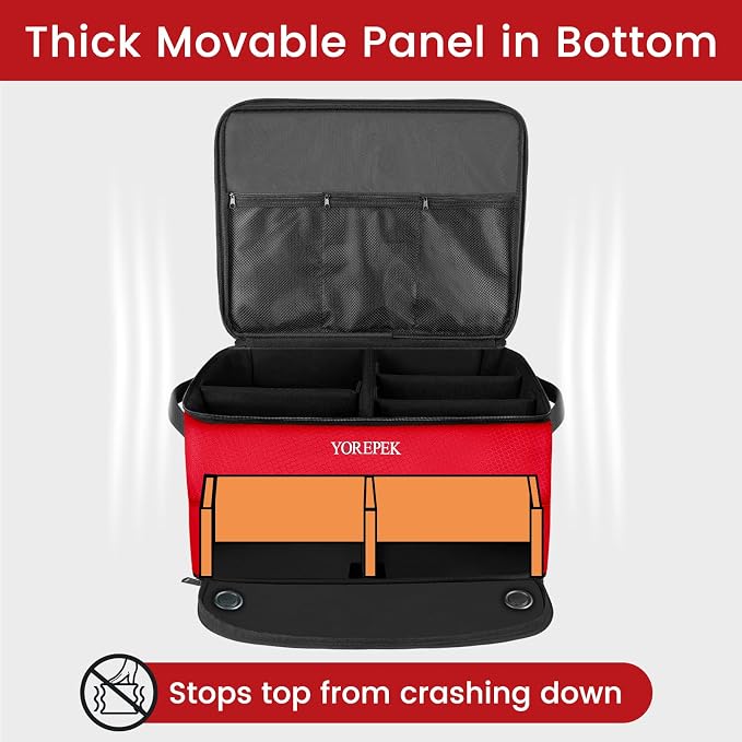 YOREPEK Golf Gifts for Men, 2 Layer Golf Trunk Organizer for 2 Pair Shoes | Waterproof Car Trunk Locker with Separate Ventilated Compartment for Balls, Tees, Clothes, Gloves, Birthday Gifts for Golfers