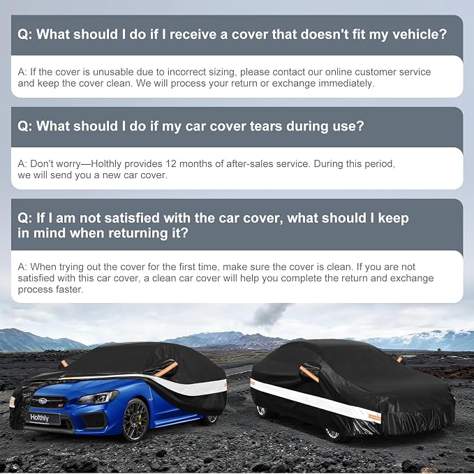 10 Layers Hatchback Car Cover Custom Fit for Subaru Impreza (1992-2026), Waterproof All Weather for Automobiles, Outdoor Full Cover Sun Dust Rain Protection with Cotton. Black
