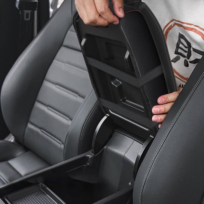 AOMSAZTO Console Pad for 2012-2015 Honda Civic Armrest Pad for Honda Civic Memory Foam Black