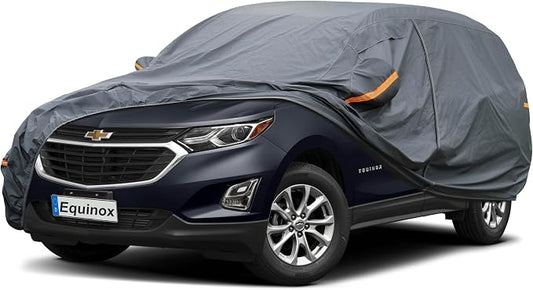 GUNHYI Premium Car Cover Custom Fit Chevrolet Chevy Equinox (2005-2026), 16 Layers Heavy Duty Car Cover Waterproof All Weather with Zipper Door for Sun Rain Snow Dust Uv Protection