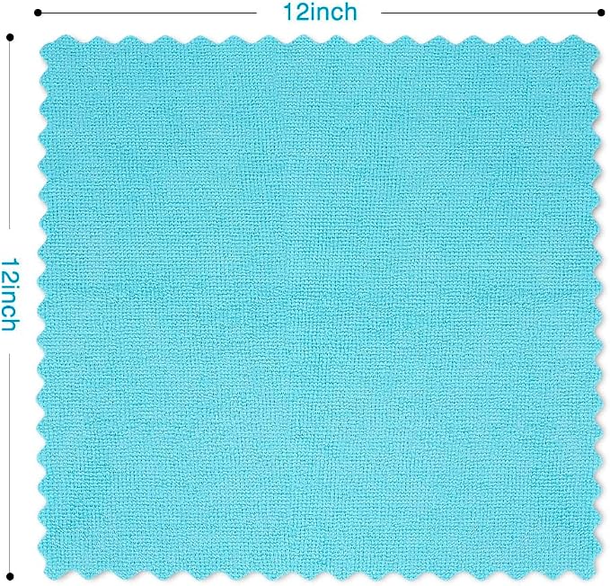 Orighty Microfiber Cleaning Cloth Bulk, 150 Pack Cleaning Rags 12x12 inch | Reusable Microfiber Towels for Cars, Ultra-Soft & Absorbent Lint Free Cloths for House, Kitchen
