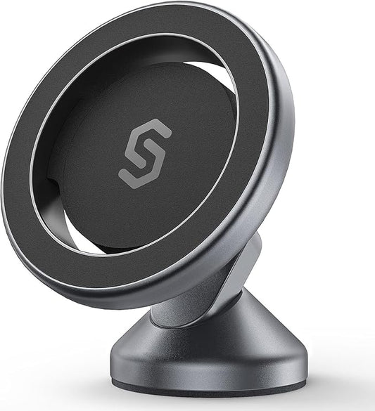 SYNCWIRE MagSafe Car Mount, Magnetic Car Phone Holder for Car Dashboard, 360° Rotating Strong Magnet Phone Mount with 3M VHB Adhesive, Compatible with iPhone 17/16/15/14/13/12 & MagSafe Cases