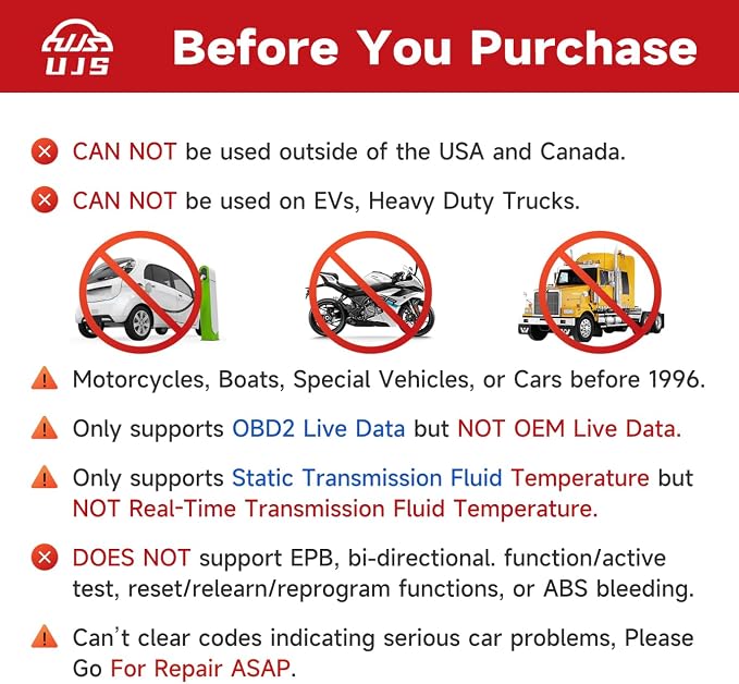 Rocco OBD2 Scanner Bluetooth for iOS Android, AI Diagnostic Tool for Car Buying Repair, No Subscription Fee, AutoVIN, 45000+ Fault Codes, Check & Clear Engine Codes, Real-Time Data, Vehicles 1996+