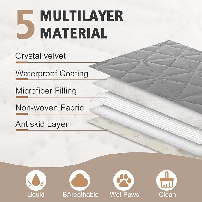 Ameritex Sofa Cover Waterproof for Seats Couch Cover for Dogs Pet Couch Cover Velvet for Chair Loveseat Sofa Machine Washable