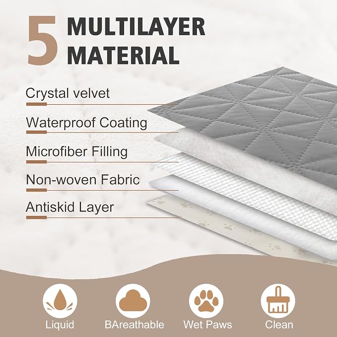 Ameritex Sofa Cover Waterproof for Seats Couch Cover for Dogs Pet Couch Cover Velvet for Chair Loveseat Sofa Machine Washable