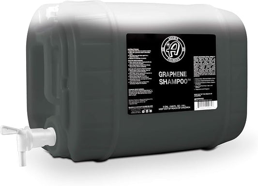 Adam's Polishes Graphene Shampoo 5 Gallon - Graphene Ceramic Coating Infused Car Wash Soap - Powerful Cleaner & Protection In One Step - pH Neutral, High Suds For Foam Cannon & Gun, Detailing Bucket