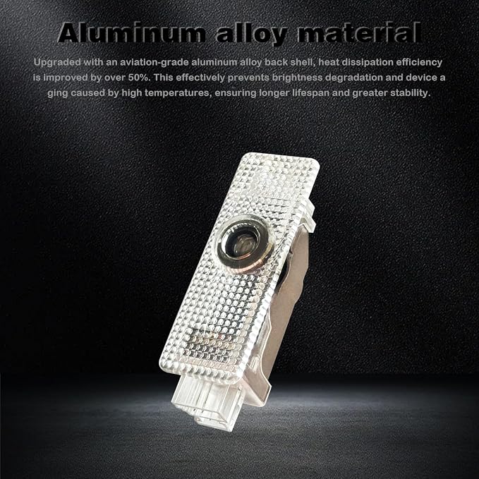 2026 New Lzmytsdklo 2 Pcs 4K HD Never Fade Laser Projection Lights Featuring Glass Lenses, Puddle Lights, Compatible with 1/2/3/4/5/6/7/X1/X2/X3/X4/X5/X6/X7/M/Z/GT M with Letter