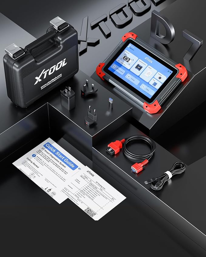 XTOOL D7 Bidirectional Scan Tool, AI-Assisted OBD2 Scanner Diagnostic Tool, 39+ Resets, ECU Coding, Full System Car Scanner with EPB, Injector Test, Throttle, Crank Sensor Relearn, FCA/CANFD/DoIP