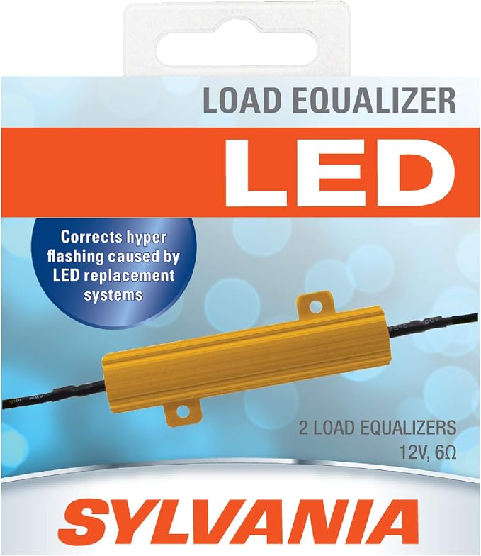 SYLVANIA Load Equalizer 27 Watt (at 12.8V) - Turn Signal Load Equalizer for LED Light Bulbs, Corrects Hyper Flash & Bulb Out Warning (Pack of 2)