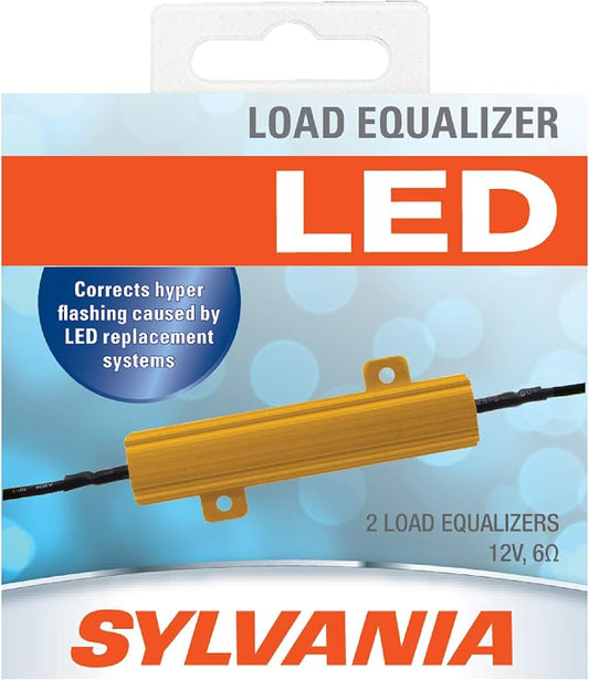 SYLVANIA Load Equalizer 27 Watt (at 12.8V) - Turn Signal Load Equalizer for LED Light Bulbs, Corrects Hyper Flash & Bulb Out Warning (Pack of 2)
