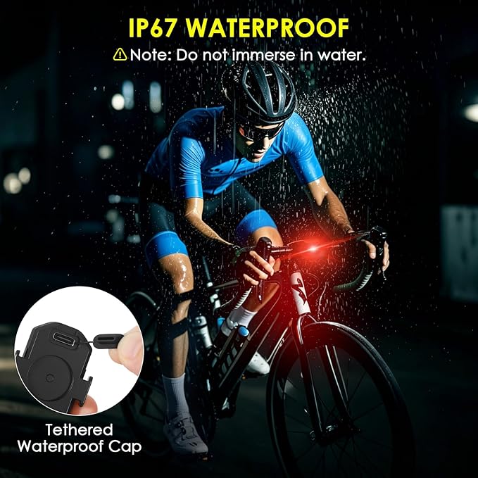 Upgraded 6PCS Wireless Strobe Lights for Car Motorcycle Bike Remote Bright 5 LEDs Anti Collision Lighting USB-C Rechargeable RGB Mini Exterior Warning Flashing Interior Ambient Light IP67 Waterproof