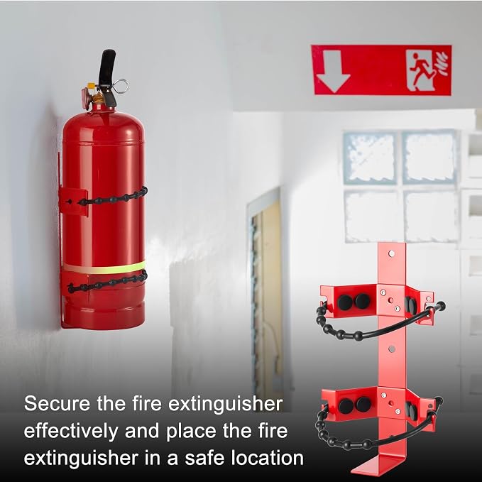 RattanView 1 Pcs Fire Extinguisher Mount Bracket Adjustable, Supports up to 2.5 and 5lb, Heavy-Duty and Easy Installation, Ideal for Home, Truck, RV, Boat, Commercial Use, Secure and Durable Holder