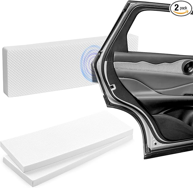 Garage Wall Protector for Car Doors, 2 Pack Garage Car Door Protector Anti-Collision Self Adhesive EVA Foam for Warehouse Parking Assist(White 15.8"x5.9"x0.8")