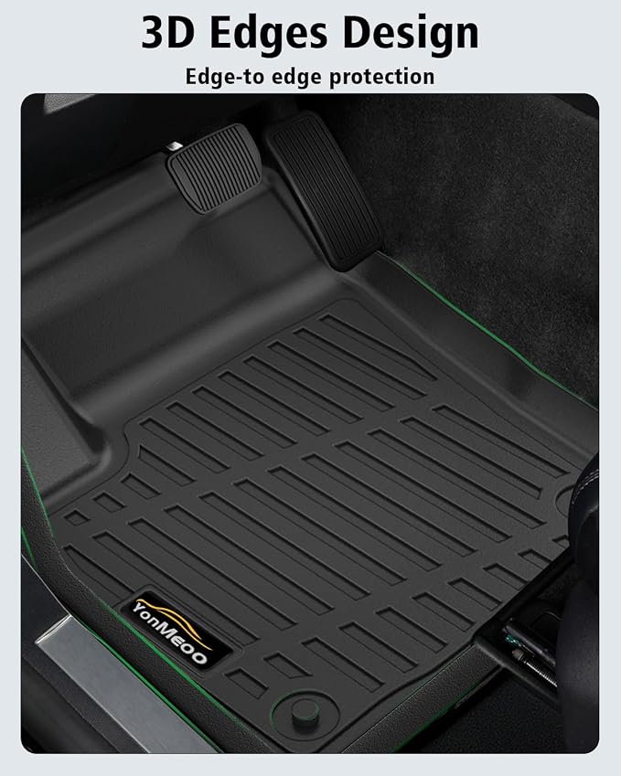 Floor Mats Custom for Equinox/Terrain 2018-2024 | All Weather TPE Rubber Floor Liners, Cargo Liner, Backrest Mat Full Set for Equinox Accessories