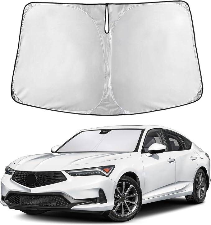 EcoNour Windshield Sunshade Compatible for Acura Integra 2023 2024 2025, Sun Visor for Front Windshield & Window Sun Shade Cover, UV Heat Blocker & Protector, Car Accessories