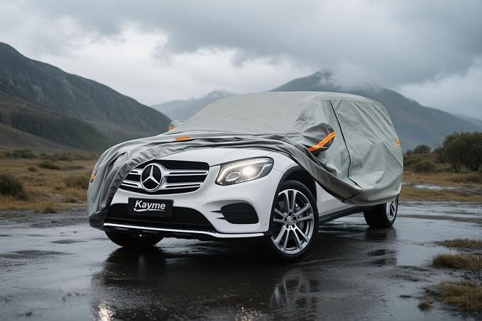 Kayme Heavy Duty SUV Car Cover Custom Fit Mercedes Benz GLC300 GLC350E GLC43 63 GLB250 GLB35, Waterproof All Weather for Automobiles, Full Exterior Covers Rain Sun UV Protection.