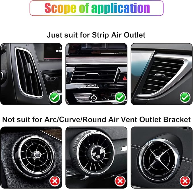20 Pieces Universal Car Air Conditioner Vent Trim Decoration Strip Accessories, Waterproof Flexible Shiny Auto Car Interior Accessories for All Air Vent Outlet