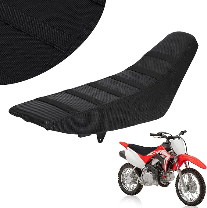 Dirt Bike Seat Cover Universal for CRF TTR PW KLX KX RM 50 70 85 110 125 50cc-450cc Yozma IN10 SSR 125 Dirt Pit Bike Cushion Black Particle Surface