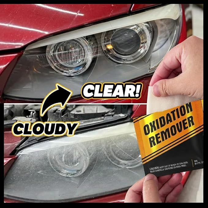 Headlight Restoration Kit, Headlight Cleaner And Restorer Kit, Removes Oxidation and Yellowing, No Power Tools Required, Multifunctional Car Headlight Polishing for All Vehicle Types