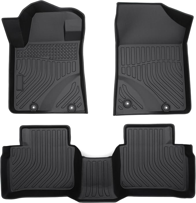 Cartist Floor Mats for Nissan Altima 2013 2014 2015 2016 2017 2018 All Weather Floor Mat for Altima Accessories Waterproof Car Floor Mats Black Front Rear Heavy Duty TPE Carpet
