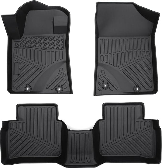 Cartist Floor Mats for Nissan Altima 2013 2014 2015 2016 2017 2018 All Weather Floor Mat for Altima Accessories Waterproof Car Floor Mats Black Front Rear Heavy Duty TPE Carpet