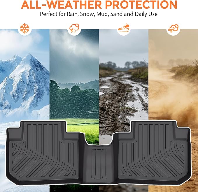 Floor Mats for Subaru Forester 2014-2018 | Heavy Duty TPE All Weather Protection, Waterproof Non-Slip Black Liners for Front & Rear (Two-Row Floor Mats & Cargo Liner)