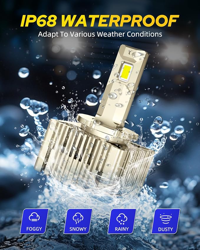 AUTOONE 2026 Upgraded D1S D1R Headlight Bulbs, 1200% Bright 60000 Lumens