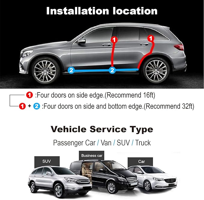 Car Door Edge Guards Clear, 32Ft Rubber Seal Protector U Shape Edge Trim Car Door Edge Protection Fit for Most Car
